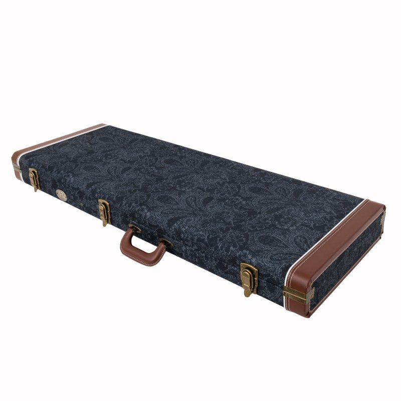 Profile - Electric Guitar Hardshell Case, Black Paisley Pattern #PRC325BPDB-E