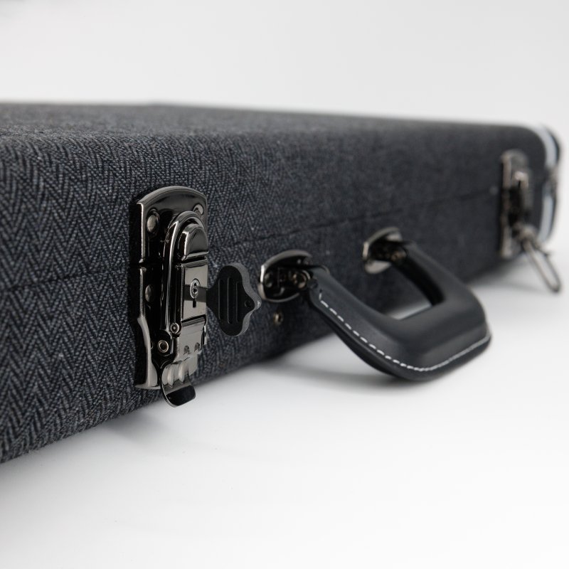 Profile - Electric Guitar Case, Black Leather #PRC325GWF-E