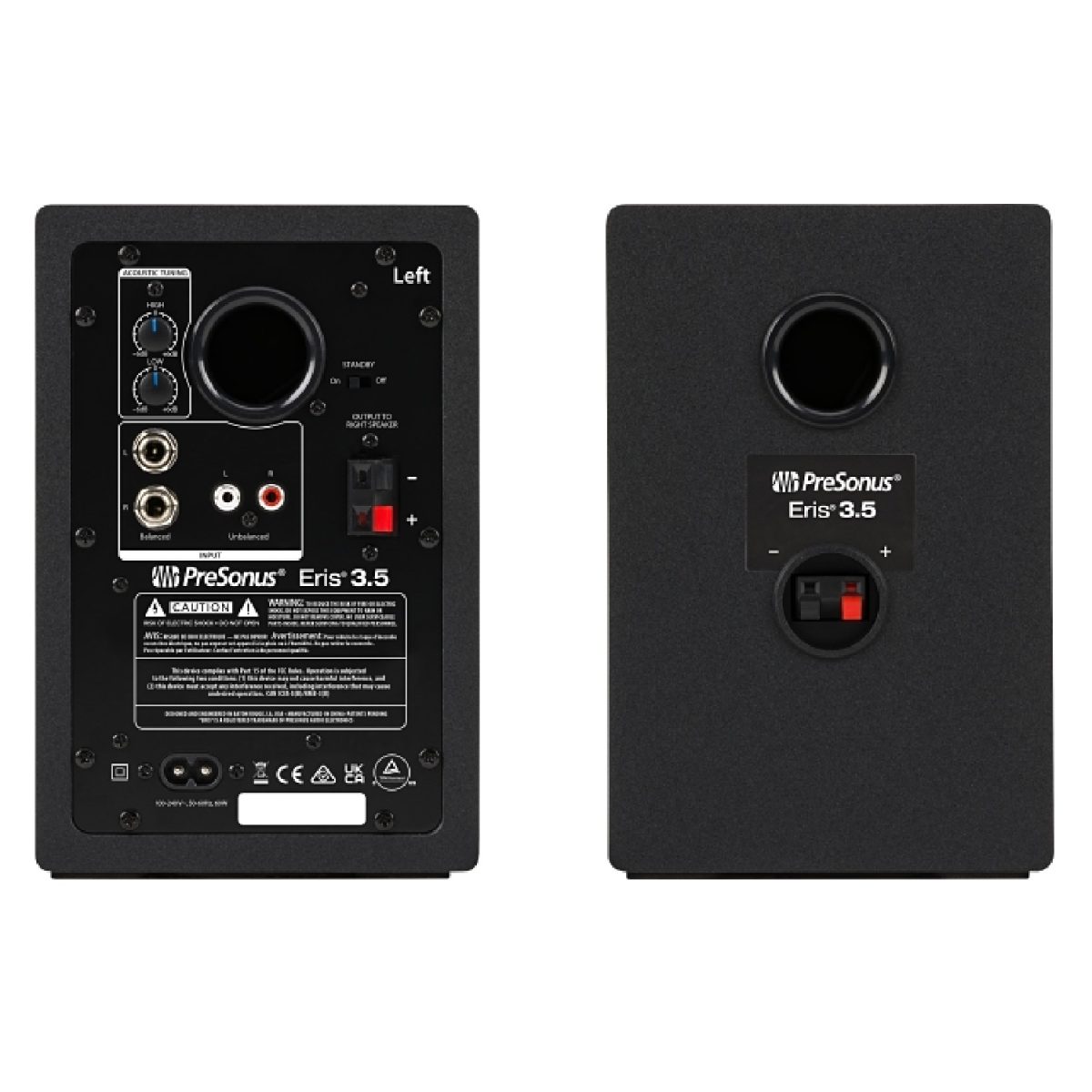 PreSonus - Eris 3.5 2nd Gen (Pair) - 3.5-inch Media Reference Monitors Back