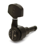 Graph Tech - 3+3 Ratio Contemporary Style Electric Locking Machine Heads, Black #PRL-8311-B0