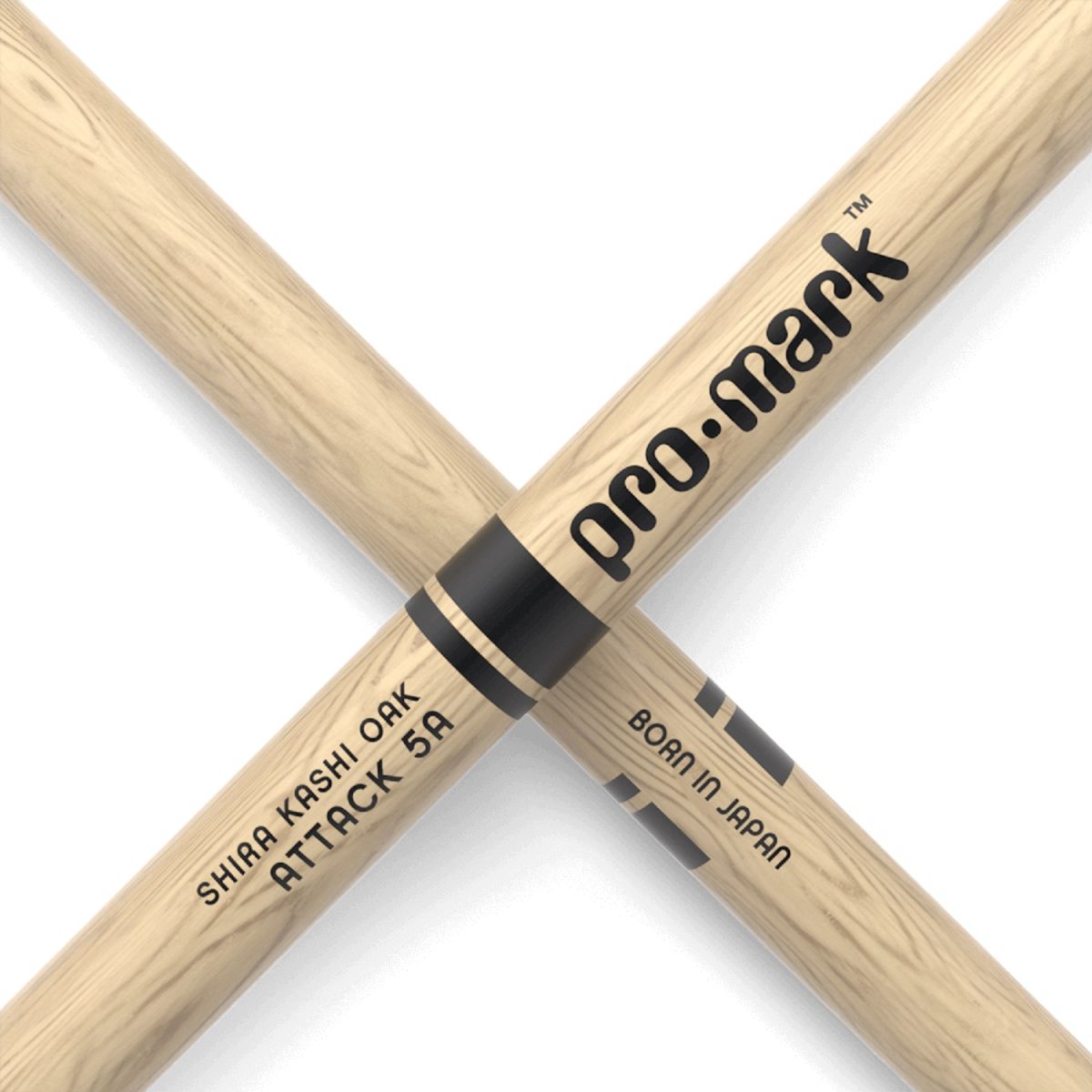 ProMark - Attack 5A - Lacquered Shira Kashi Oak - PW5AW Closeup