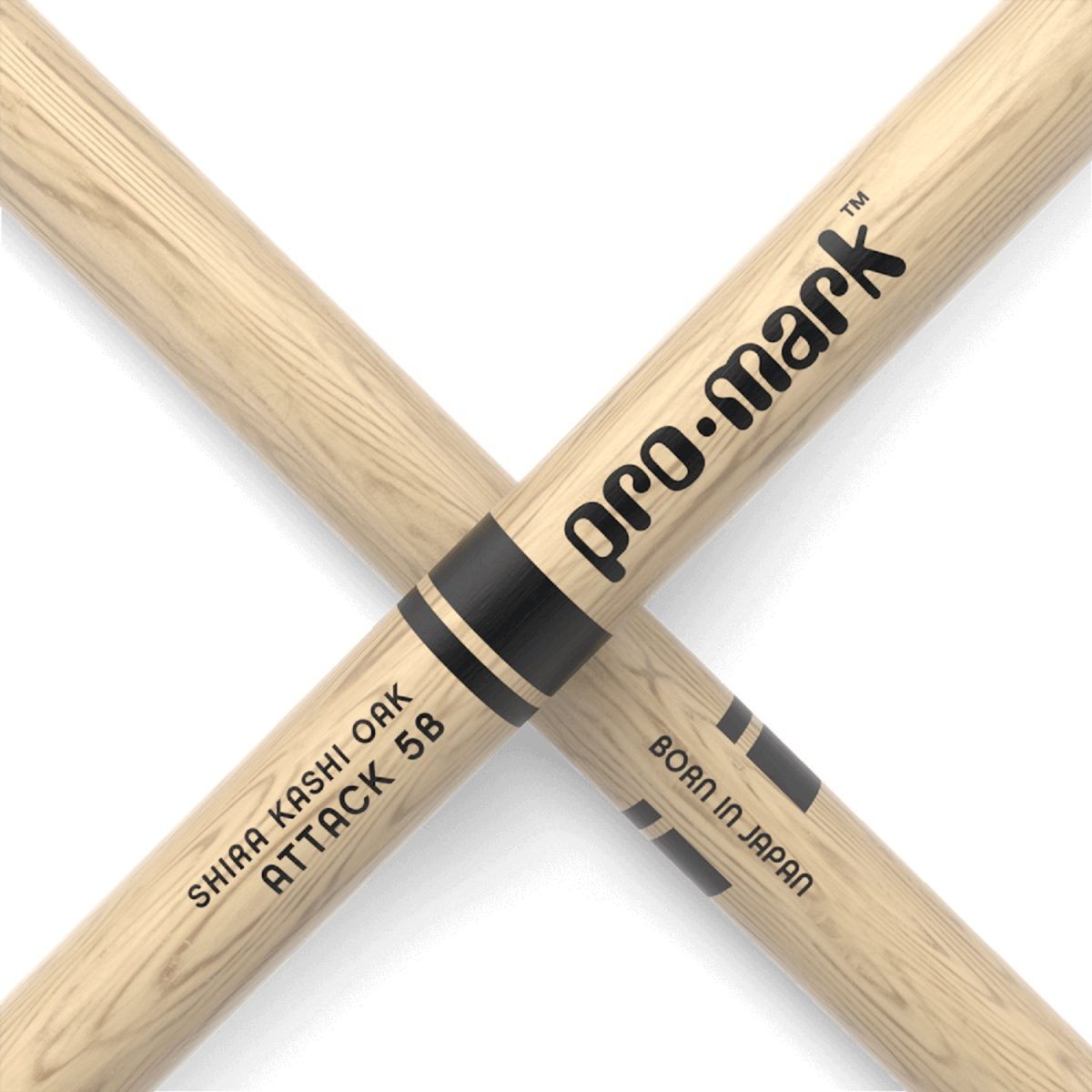 ProMark - Attack 5B - Lacquered Shira Kashi Oak - PW5BW Closeup