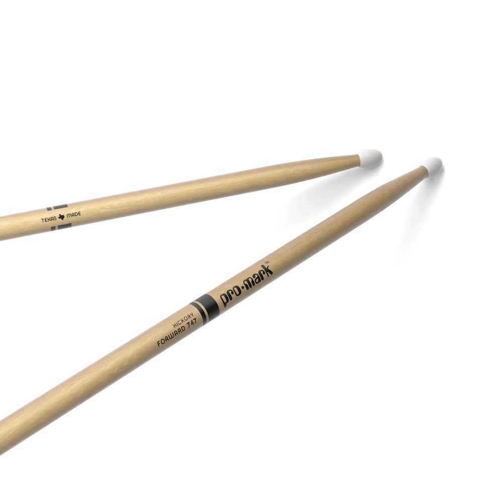 ProMark - Forward 747 5A Nylon Tip Lacquered Hickory - TX747N