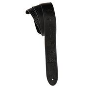 PRS Guitars - 2” Black Embossed Birds Leather Strap