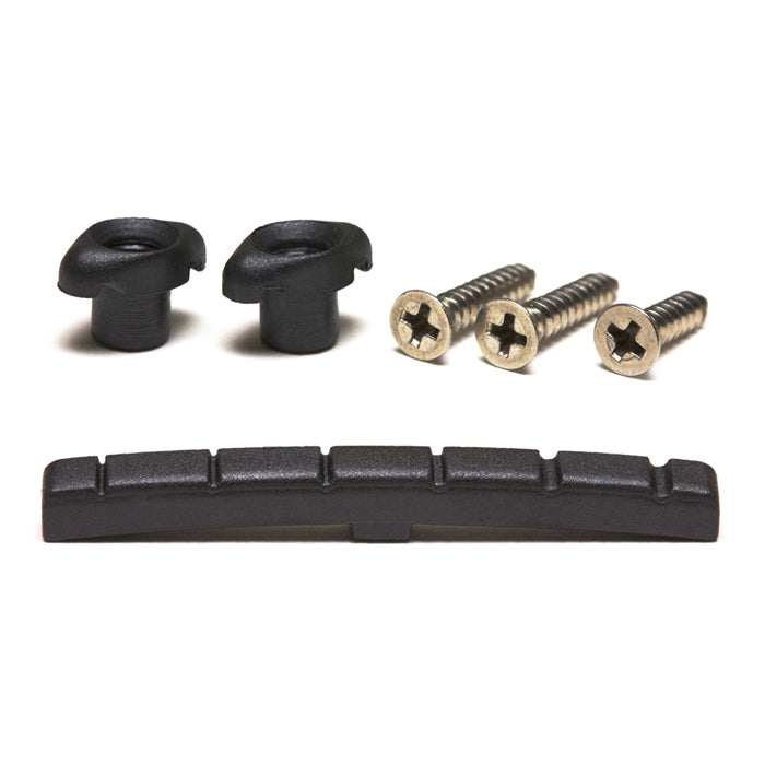 Graph Tech - Black Tusq Xl Slotted Nut & Retainer Pak #PT-5001-00