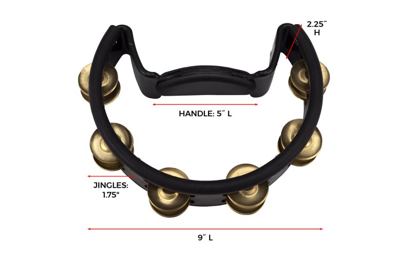 Pearl - Quickmount Tambourine with Brass Jingles #PTM-10GHX