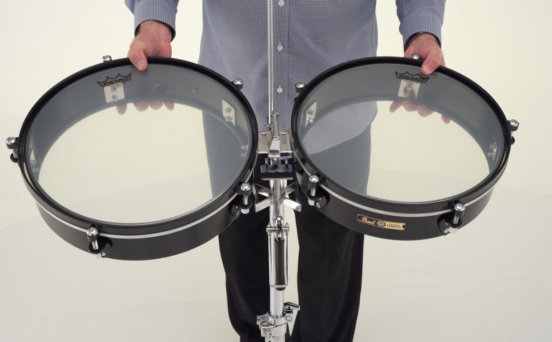 Pearl - Travel Timbales With Stand #PTTM-1415