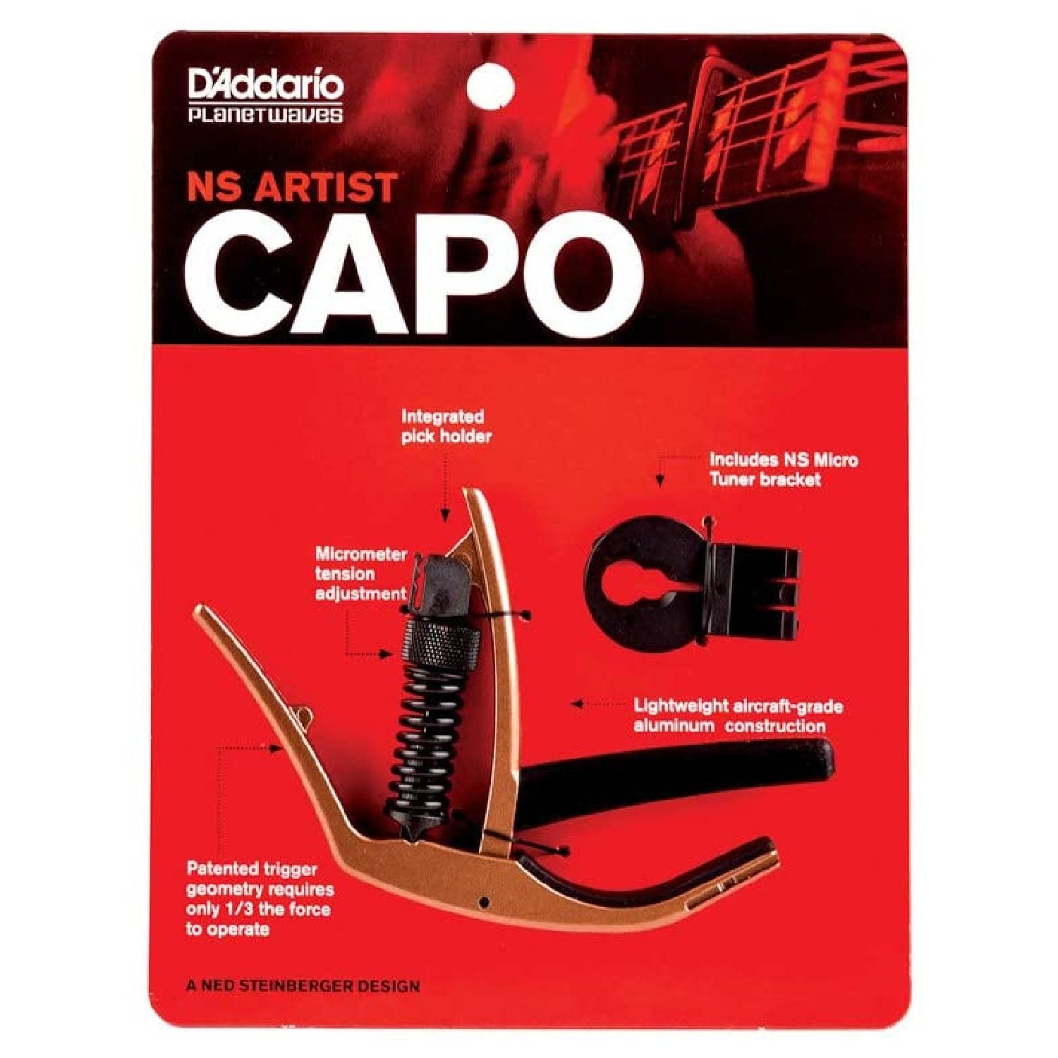 Planet Waves - Artist Capo Metallic Bronze Kit