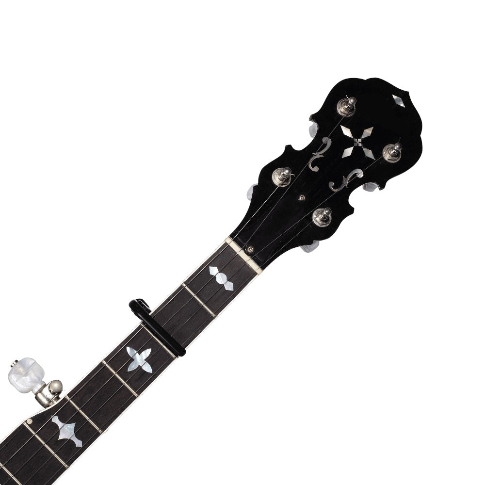 D'Addario - Banjo/Mandolin Pro Capo Adjustable Tension - Black #PW-CP-11