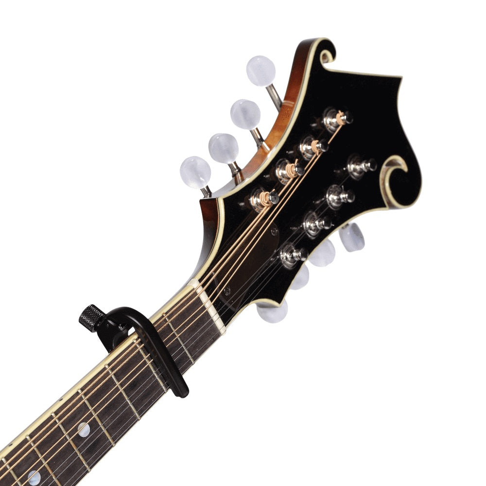 D'Addario - Banjo/Mandolin Pro Capo Adjustable Tension - Black #PW-CP-11