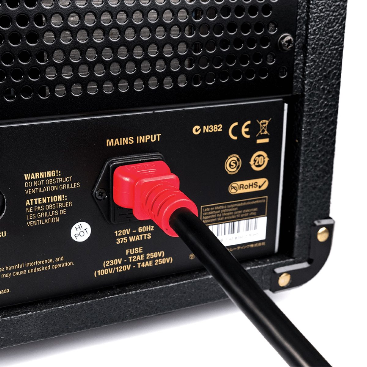 D'Addario - 10' IEC Power Cable+ / NEMA Plug (US) - PW-IECPB-10 Detail 2