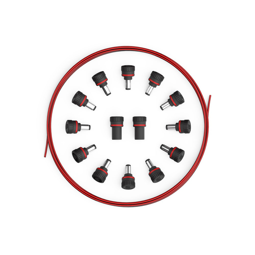 D'Addario - XPND DIY Power Cable Kit 12 Male Plugs #PW-XPNDDIYPP-01