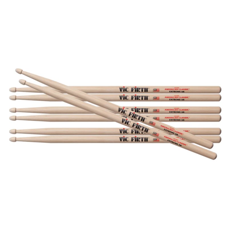 Vic Firth - American Classic® Extreme 5B 4PR Value Pack #PX5B.3-X5B.1