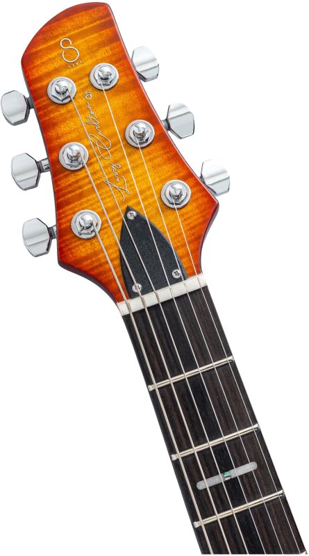 Sire - Sire Q7 Hollow Chambered Electric Guitar with LC Q Humbuckers, Amber Burst Finish #Q7H-AMBERBURST