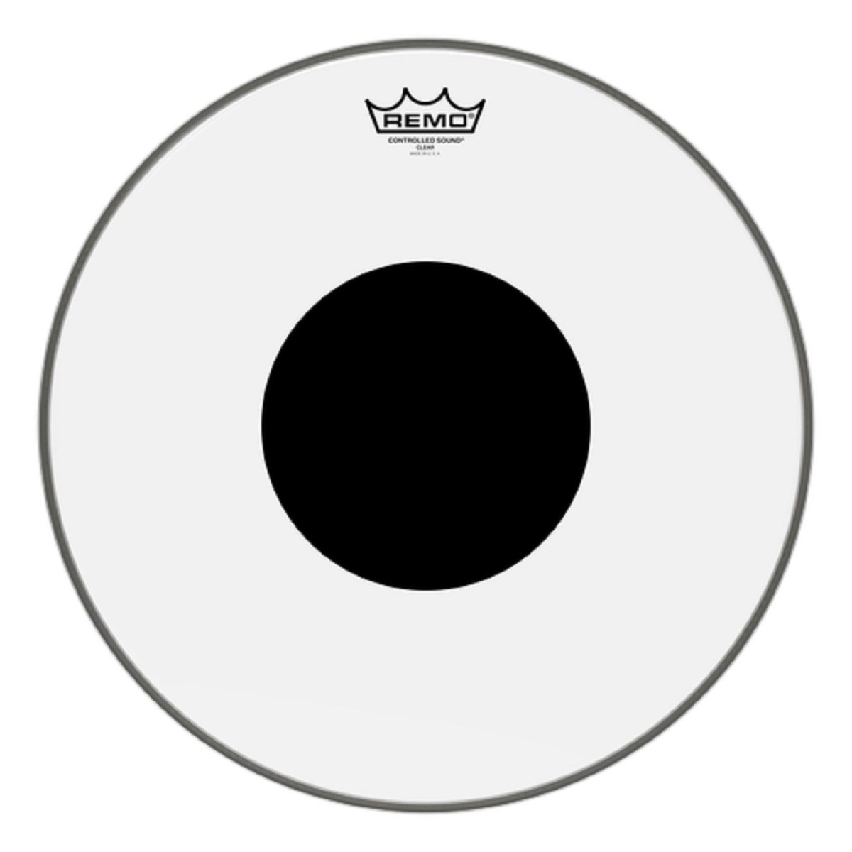 Remo - 16" Controlled Sound Clear Black Dot Drumhead - CS031610