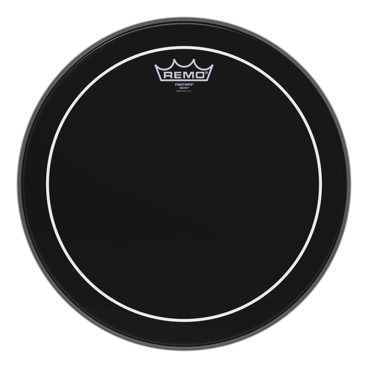 Remo – 14″ Pinstripe Ebony Drumhead #ES-0614-PS