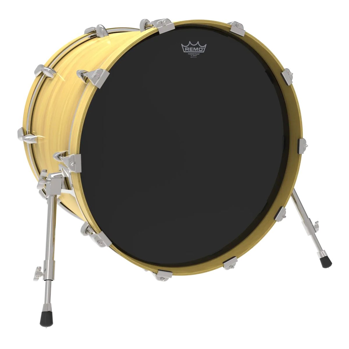 Remo – 22″ Powerstroke P3 Ebony Bass Drumhead #P3-1022-ES