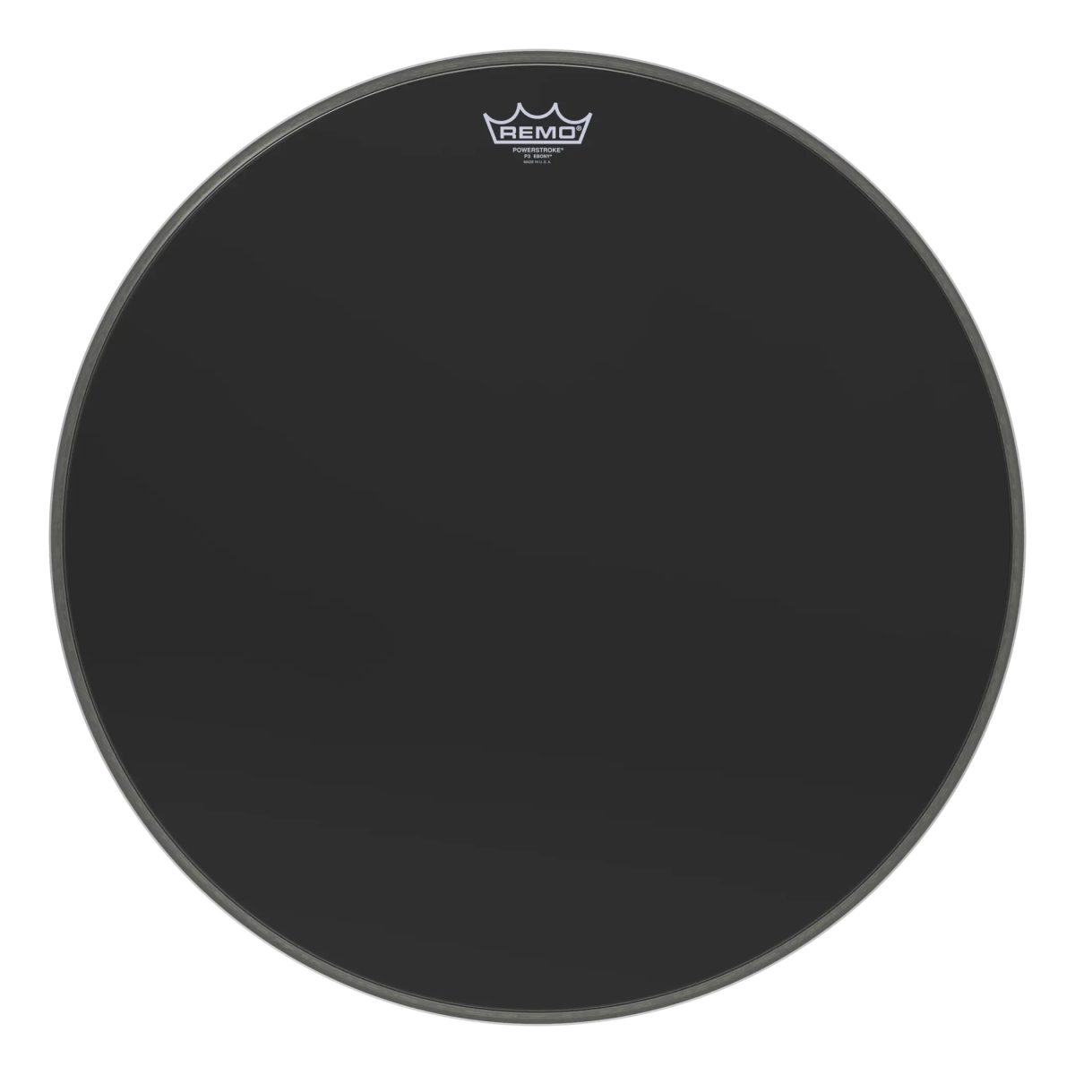 Remo – 22″ Powerstroke P3 Ebony Bass Drumhead #P3-1022-ES