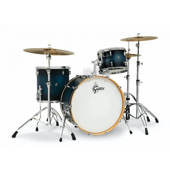 Gretsch - Renown 3-piece Shell Pack, Satin Antique Blue Burst #RN2-R643-SABB