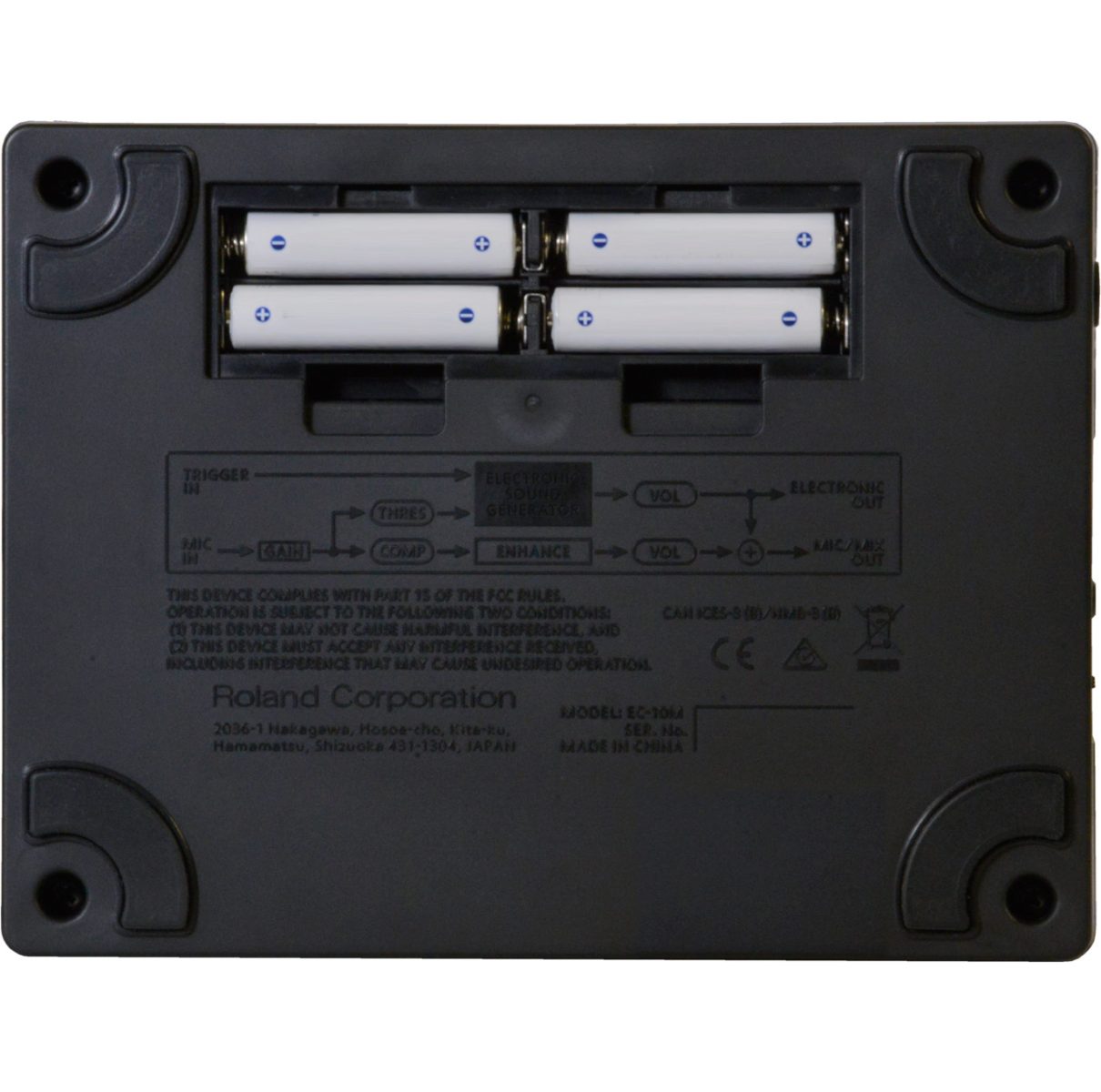 Roland EC10M - ELCajon Mic Processor back