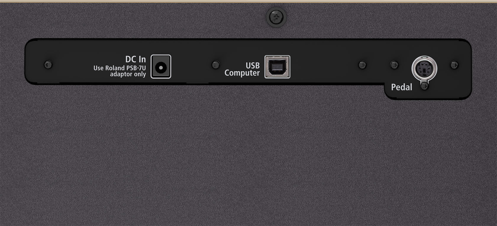 Roland F701 rear connexions