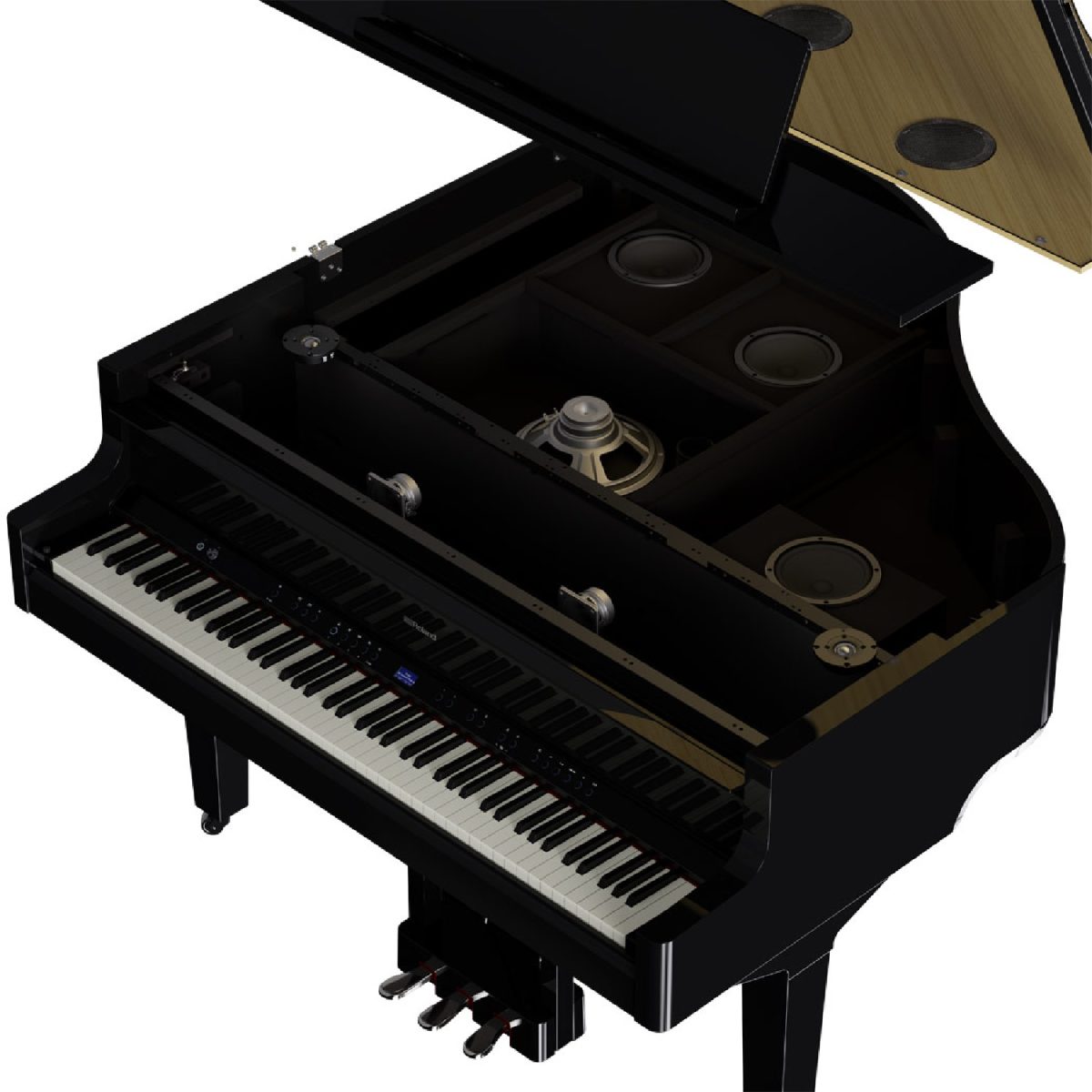 Roland - GP-9 Digital Piano - Polished Ebony Speaker