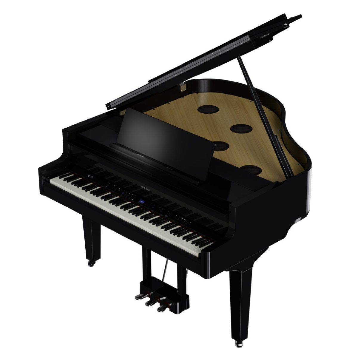 Roland - GP-9 Digital Piano - Polished Ebony Top