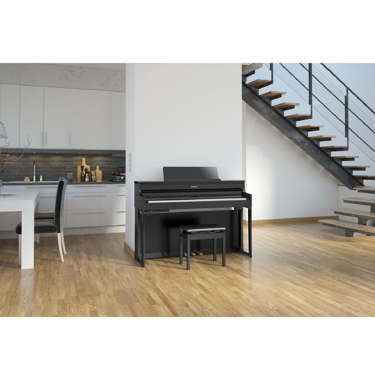 Roland HP704 – Digital Piano – Polished Ebony