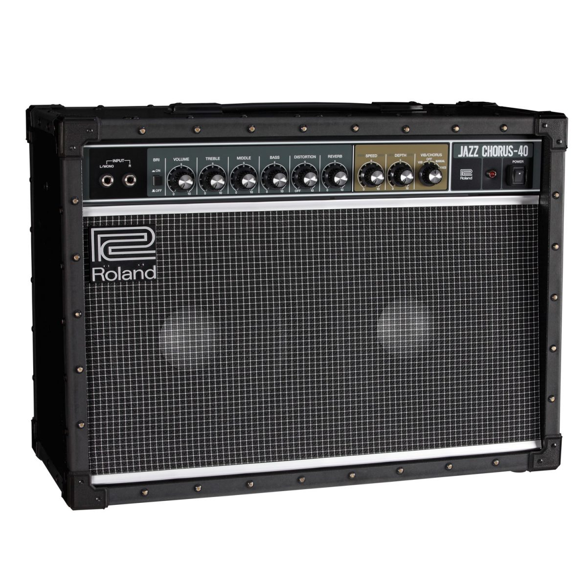 Roland - JC-40 - Jazz Chorus Guitar Amplifier Side Angle