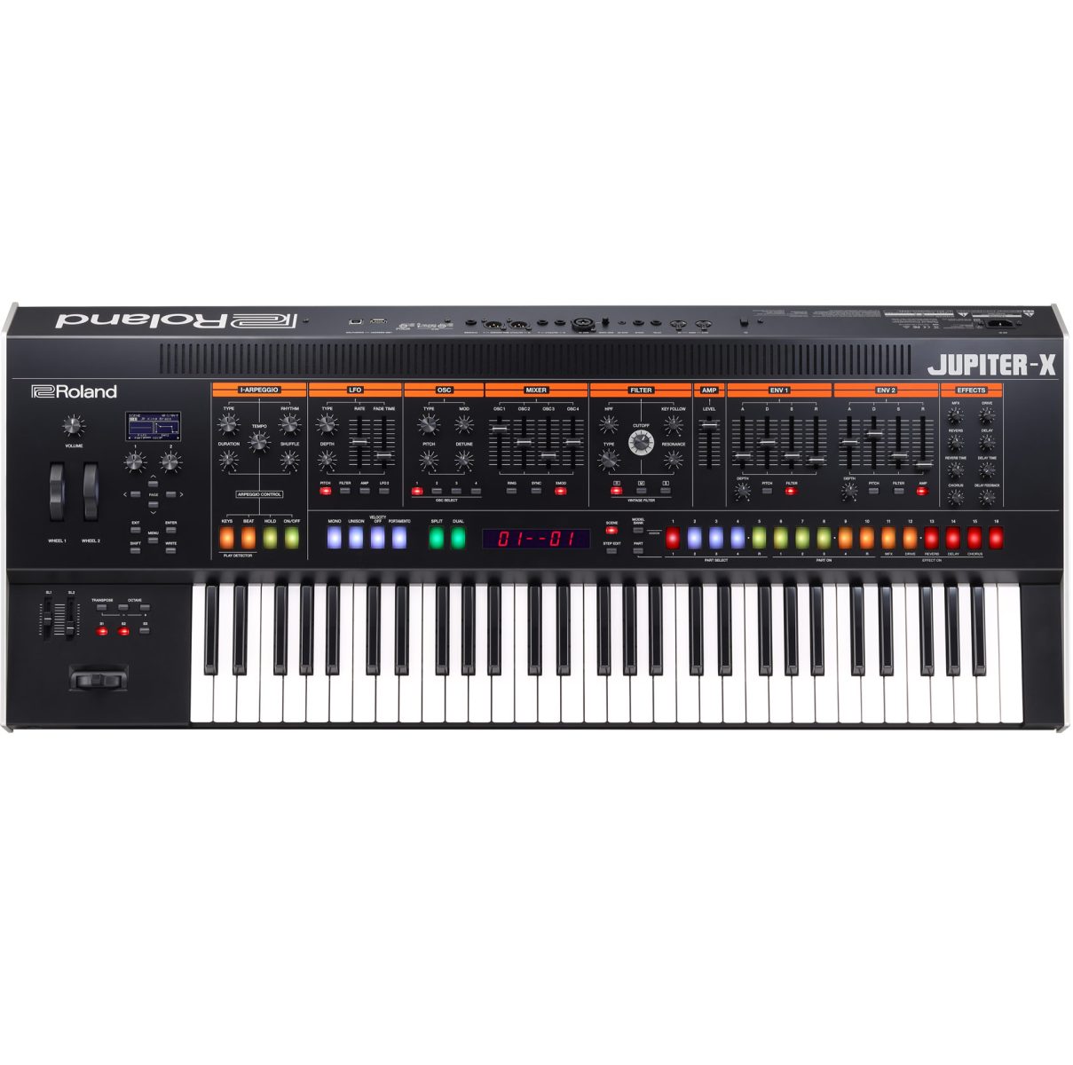 Roland JUPITER-X - Synthesizer top