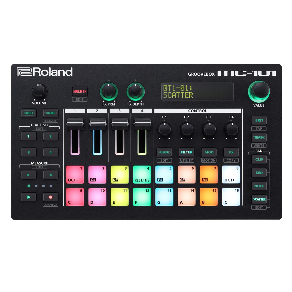 Roland MC101 Groovebox top