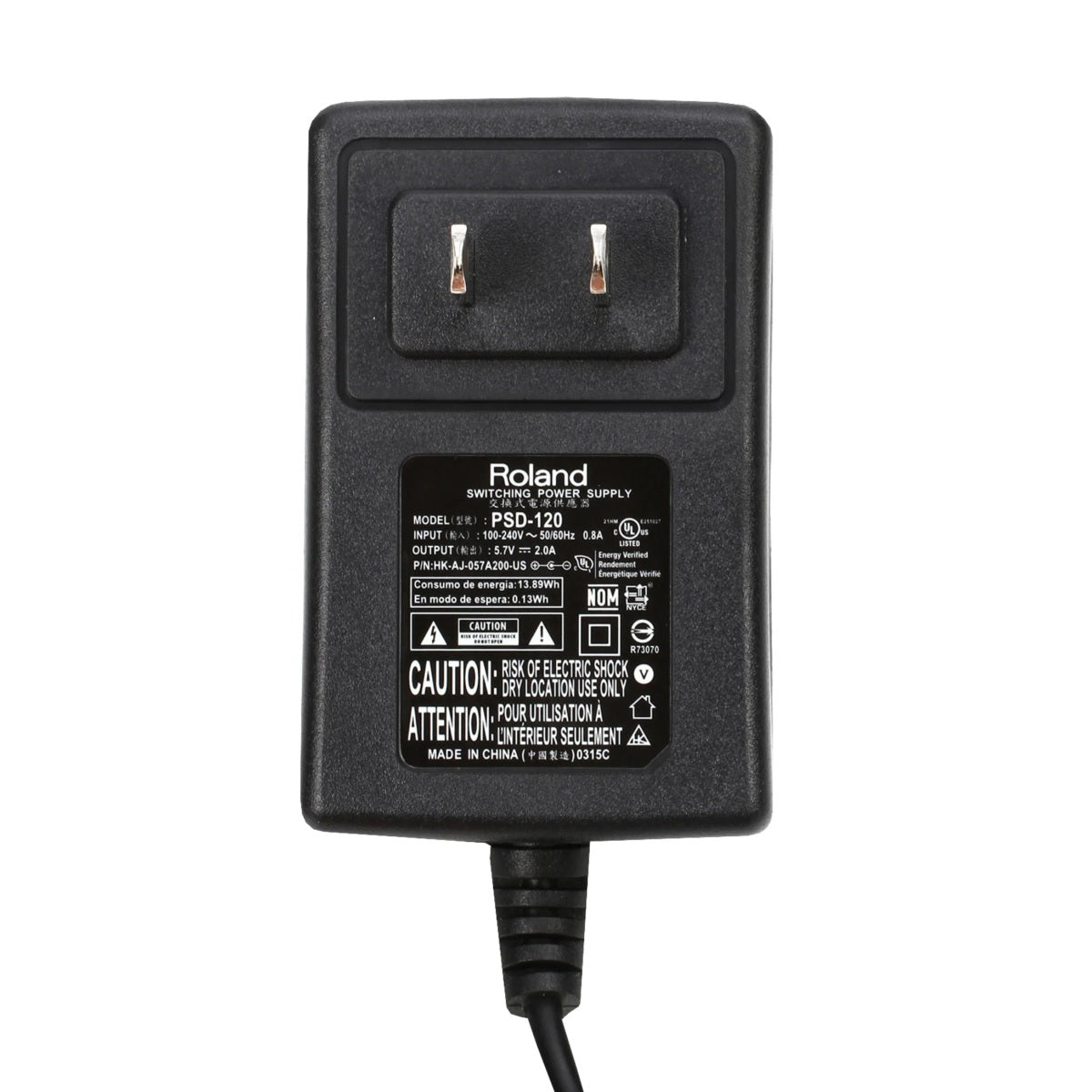 Roland - PSD-120 AC Adaptor 5.7V 2000mA
