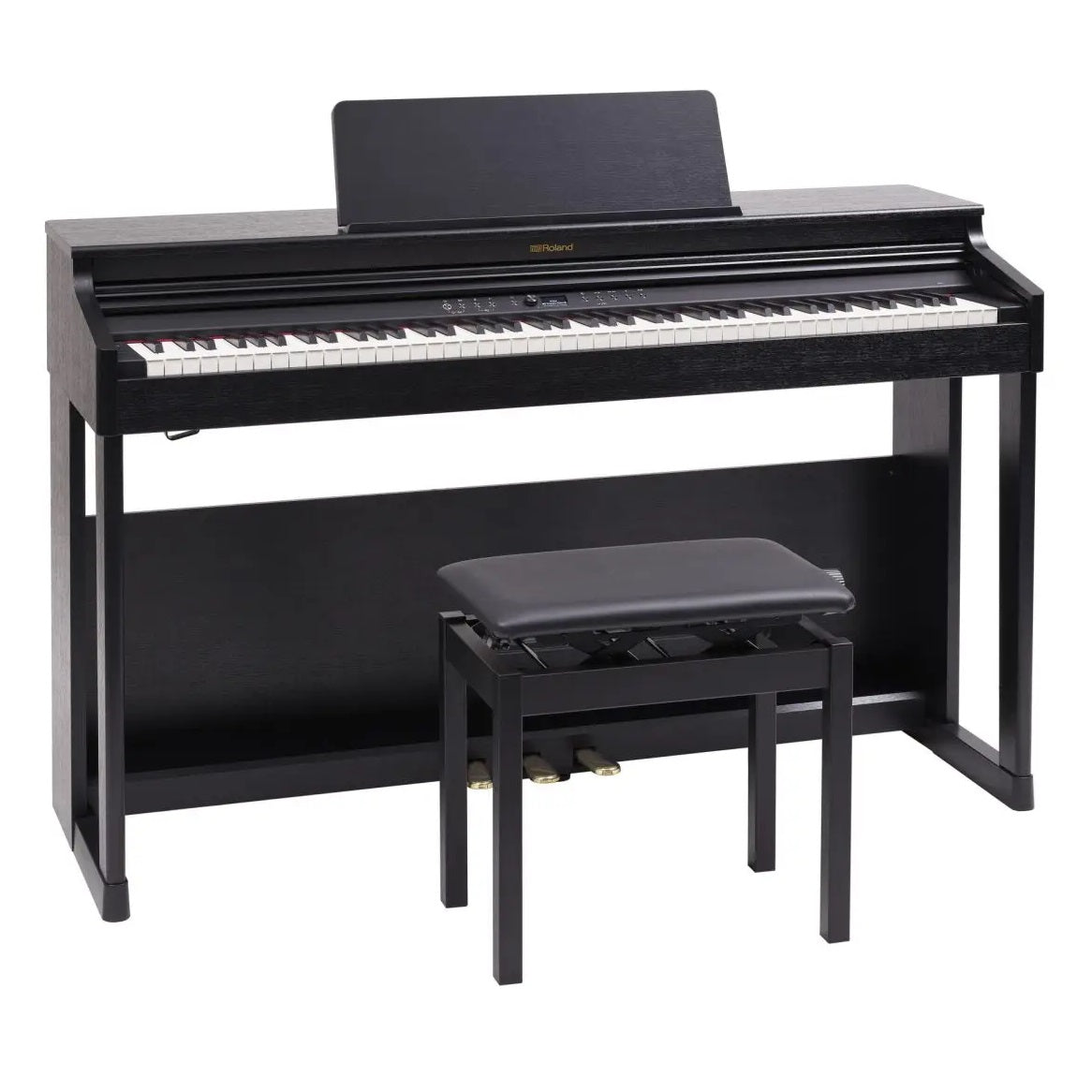 Roland - RP701 Digital Upright Piano - Charcoal Black