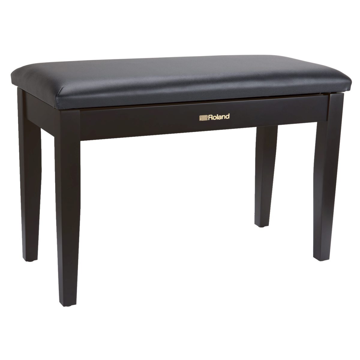 Roland - RPB-D100PE Duet Piano Bench with Storage - Polished Ebony