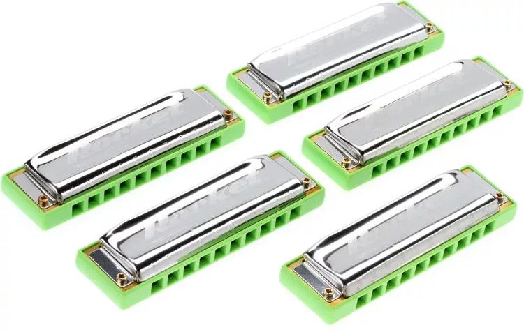 Hohner - Rocket Amp Pro Pack 5-piece Harmonica Set - Keys of C, G, A, D, B Flat #ROCKA-5PK