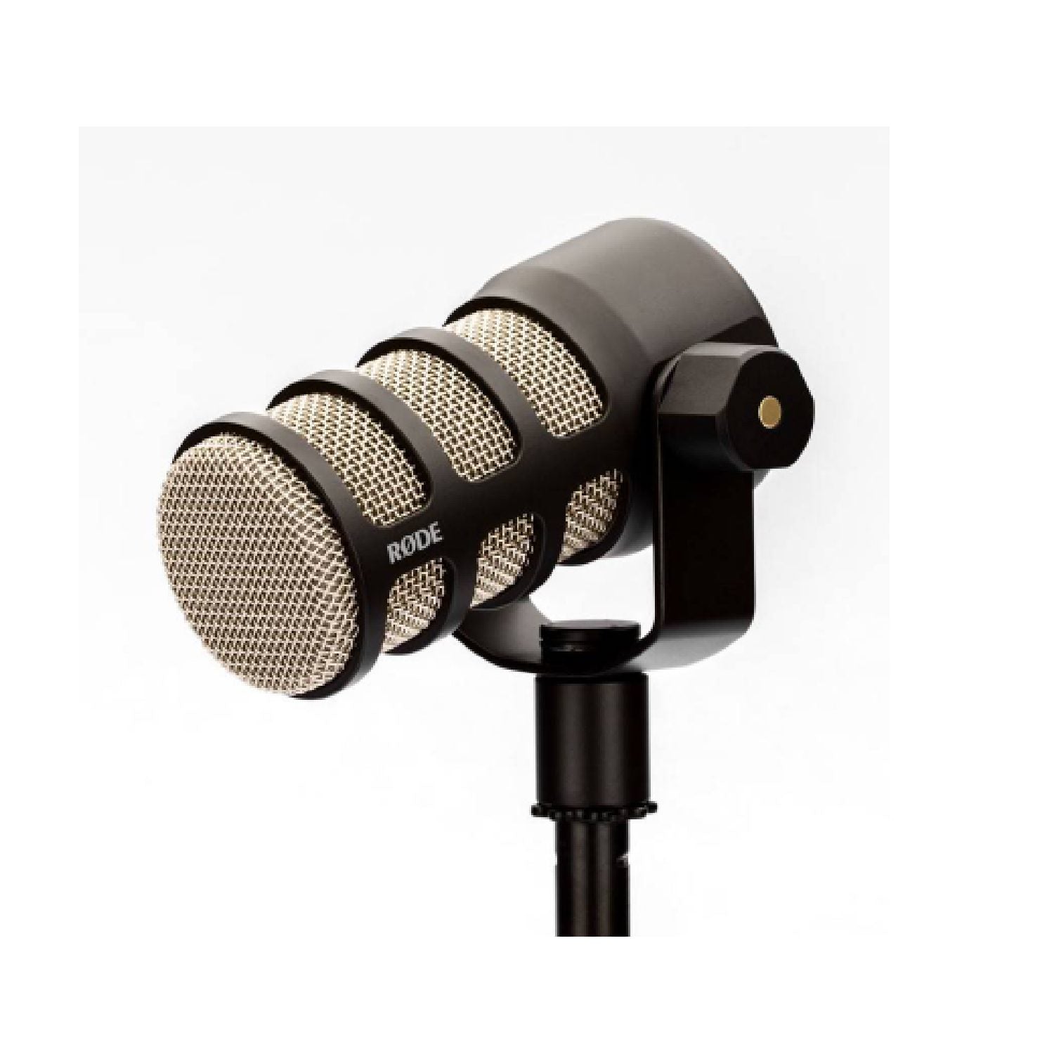 Rode PodMic on holder