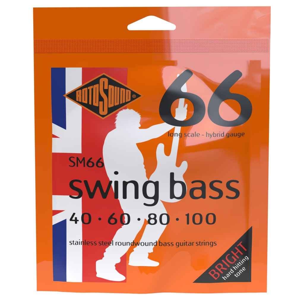 Rotosound - 40-100 Swing Bass 66 Long Scale Stainless Steel Roundwound - Hybrid Gauge #SM66