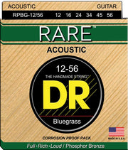 DR - Rare Acoustic Guitar Strings, Bluegrass (12-56) #RPBG-12/56