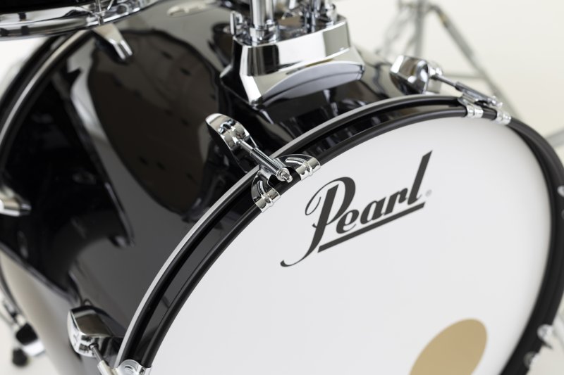 Pearl - Roadshow Series 5-Piece Complete Drum Set with Hardware, Cymbals & Throne, Jet Black #RS525SBCC31