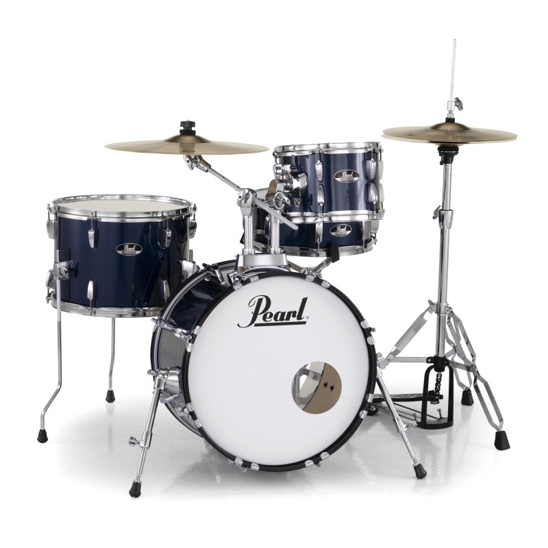 Pearl - Roadshow Complete 4-Piece Drum Set w/ 18" Bass Drum, Royal Blue Metallic #RS584CC743
