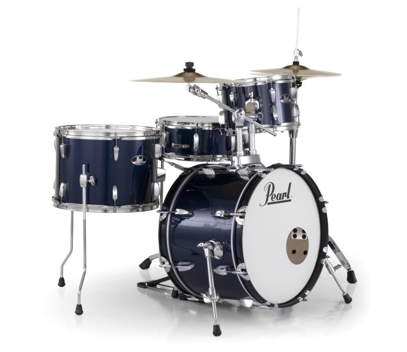 Pearl - Roadshow Complete 4-Piece Drum Set w/ 18" Bass Drum, Royal Blue Metallic #RS584CC743