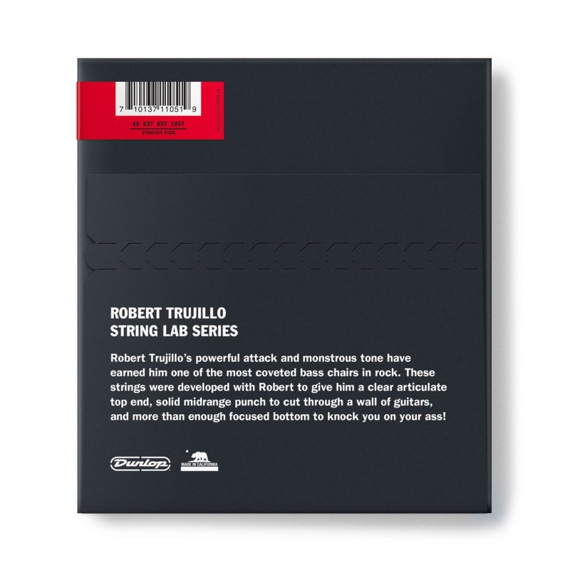 Dunlop - String Lab Series Robert Trujillo Stainless Steel Tapered Bass Strings (45-105) #RTT45105T