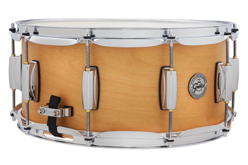 Gretsch - 6.5x14 Birch Snare Drum, Satin Classic Natural Finish #S1-6514-BSC