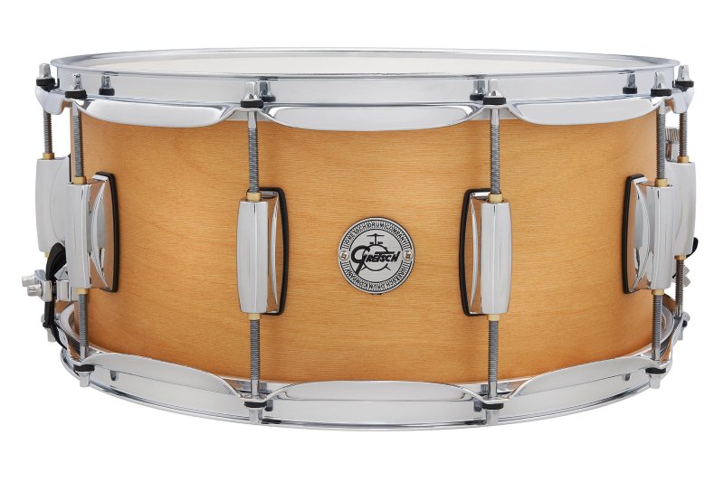 Gretsch - 6.5x14 Birch Snare Drum, Satin Classic Natural Finish #S1-6514-BSC