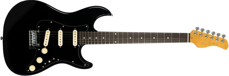 Sire - Sire S3 New Gen Double-Cut Electric Guitar with Standard SSS Pickups, Black #S3-NEWGEN-BK