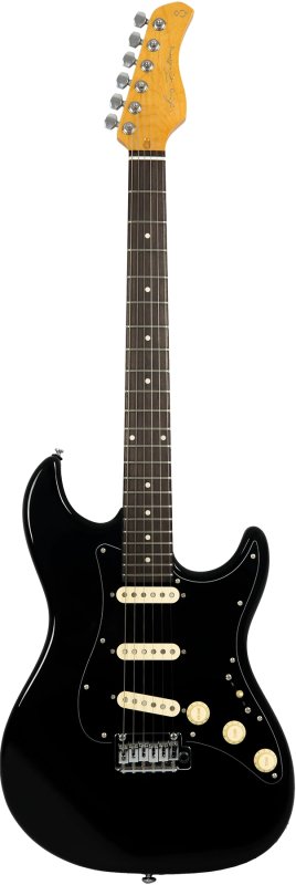 Sire - Sire S3 New Gen Double-Cut Electric Guitar with Standard SSS Pickups, Black #S3-NEWGEN-BK