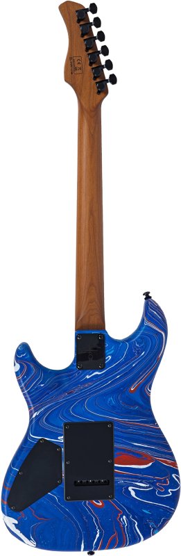 Sire - Sire S7 SW Double-Cut Electric Guitar with LC Super HSS Pickups, Blue Swirl #S7-SW-BLUESWIRL