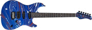Sire - Sire S7 SW Double-Cut Electric Guitar with LC Super HSS Pickups, Blue Swirl #S7-SW-BLUESWIRL