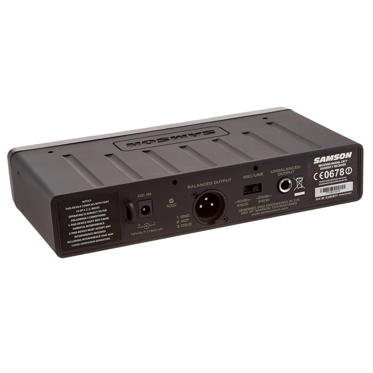 Samson - AirLine 77 Guitar - True Diversity UHF Wireless System for Fender Guitar