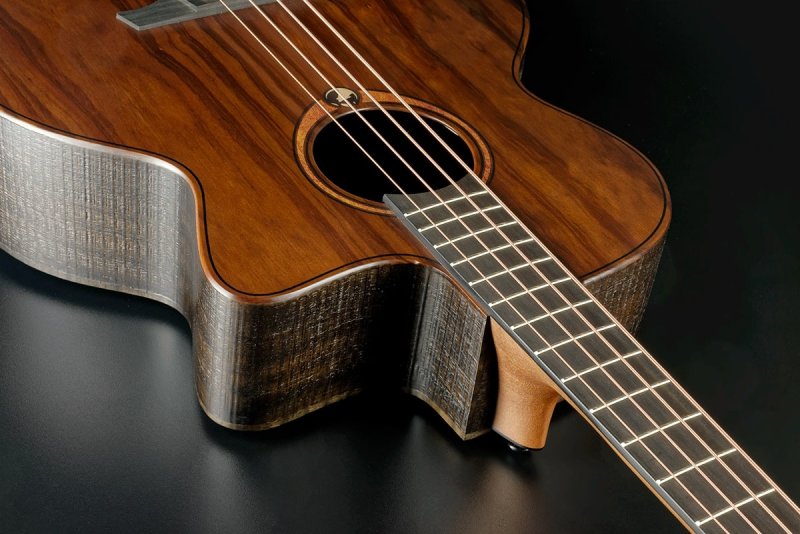 LAG Guitars - Jumbo Cutaway Acoustic / Electric Guitar With Padded Cover, Satin Open Pore #SAUVAGE-BCE